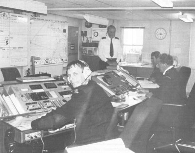 1988. Coastguards in Estdown Hartland